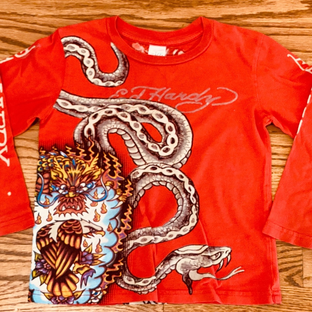 Ed Hardy Hollywood Kids 4-5 Long-sleeved T-shirt